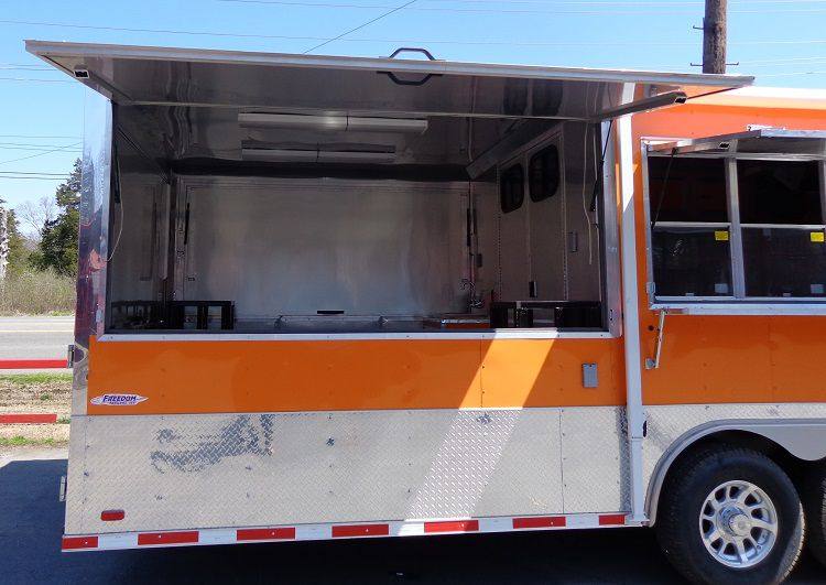 1396-concession-trailer-8.5-x30-event-bbq-smoker-catering-black-orange-restroom-54.jpg Concession Trailer 8.5'x30' Event BBQ Smoker Catering (Black & Orange) Restroom
