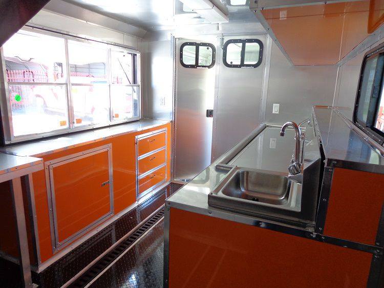 1396-concession-trailer-8.5-x30-event-bbq-smoker-catering-black-orange-restroom-64.jpg Concession Trailer 8.5'x30' Event BBQ Smoker Catering (Black & Orange) Restroom