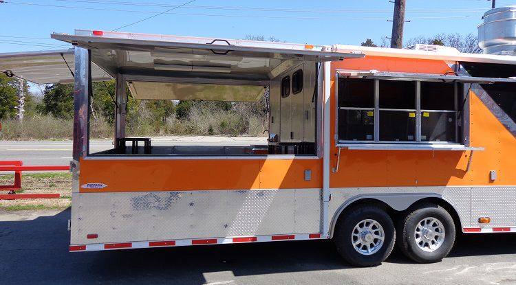 1396-concession-trailer-8.5-x30-event-bbq-smoker-catering-black-orange-restroom-68.jpg Concession Trailer 8.5'x30' Event BBQ Smoker Catering (Black & Orange) Restroom