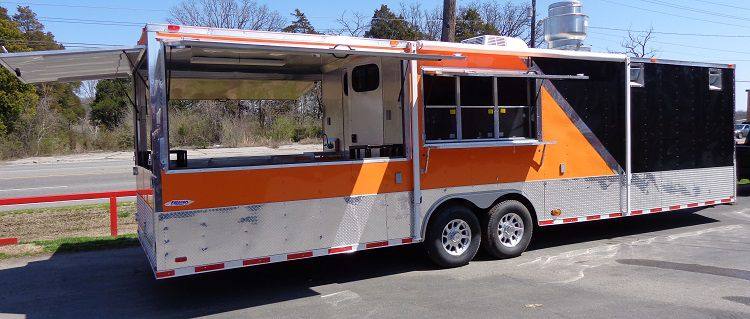 1396-concession-trailer-8.5-x30-event-bbq-smoker-catering-black-orange-restroom-79.jpg Concession Trailer 8.5'x30' Event BBQ Smoker Catering (Black & Orange) Restroom