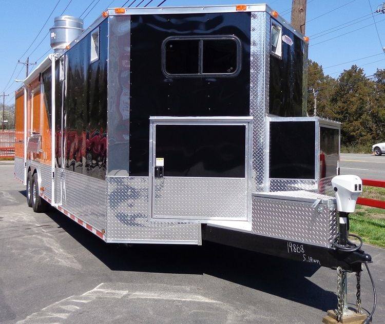 1396-concession-trailer-8.5-x30-event-bbq-smoker-catering-black-orange-restroom-82.jpg Concession Trailer 8.5'x30' Event BBQ Smoker Catering (Black & Orange) Restroom