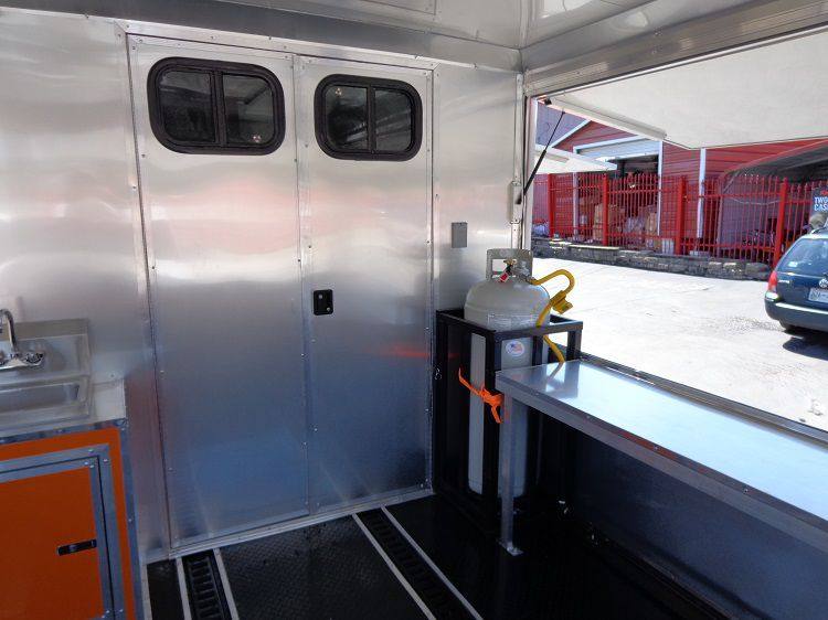 1397-concession-trailer-8.5-x30-event-bbq-smoker-catering-orange-black-restroom-10.jpg Concession Trailer 8.5'x30' Event BBQ Smoker Catering (Orange & Black) Restroom