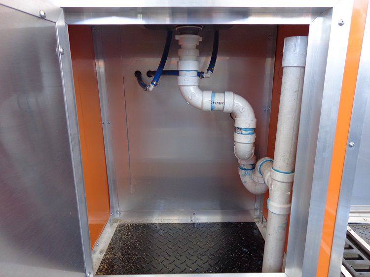 1397-concession-trailer-8.5-x30-event-bbq-smoker-catering-orange-black-restroom-14.jpg Concession Trailer 8.5'x30' Event BBQ Smoker Catering (Orange & Black) Restroom
