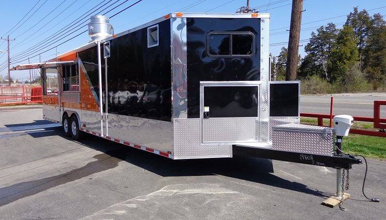 1397-concession-trailer-8.5-x30-event-bbq-smoker-catering-orange-black-restroom-19.jpg Concession Trailer 8.5'x30' Event BBQ Smoker Catering (Orange & Black) Restroom