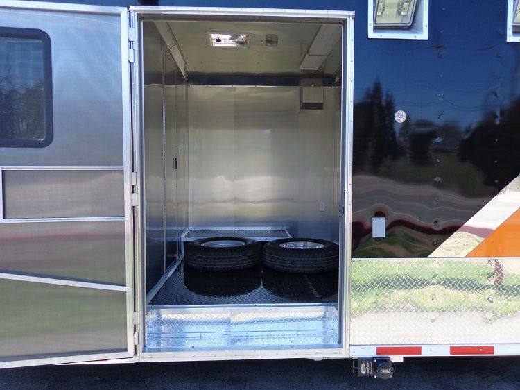 1397-concession-trailer-8.5-x30-event-bbq-smoker-catering-orange-black-restroom-7.jpg Concession Trailer 8.5'x30' Event BBQ Smoker Catering (Orange & Black) Restroom