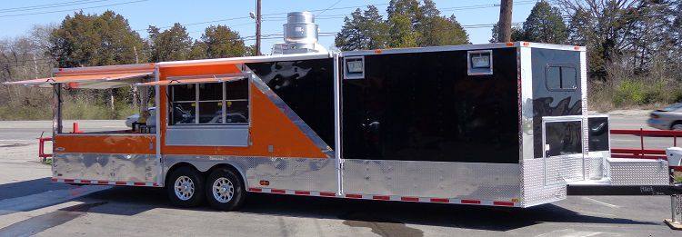 1397-concession-trailer-8.5-x30-event-bbq-smoker-catering-orange-black-restroom-9.jpg Concession Trailer 8.5'x30' Event BBQ Smoker Catering (Orange & Black) Restroom
