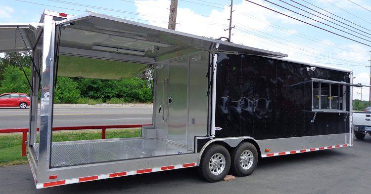 1398-concession-trailer-8.5-x30-food-event-catering-bbq-smoker-black-11.jpg Concession Trailer 8.5'x30' Food Event Catering BBQ Smoker (Black)