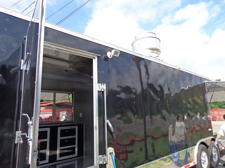 1398-concession-trailer-8.5-x30-food-event-catering-bbq-smoker-black-4.jpg Concession Trailer 8.5'x30' Food Event Catering BBQ Smoker (Black)
