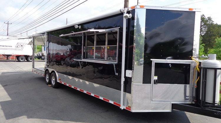 1398-concession-trailer-8.5-x30-food-event-catering-bbq-smoker-black-55.jpg Concession Trailer 8.5'x30' Food Event Catering BBQ Smoker (Black)