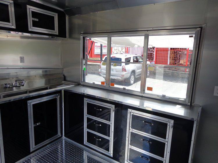 1398-concession-trailer-8.5-x30-food-event-catering-bbq-smoker-black-8.jpg Concession Trailer 8.5'x30' Food Event Catering BBQ Smoker (Black)