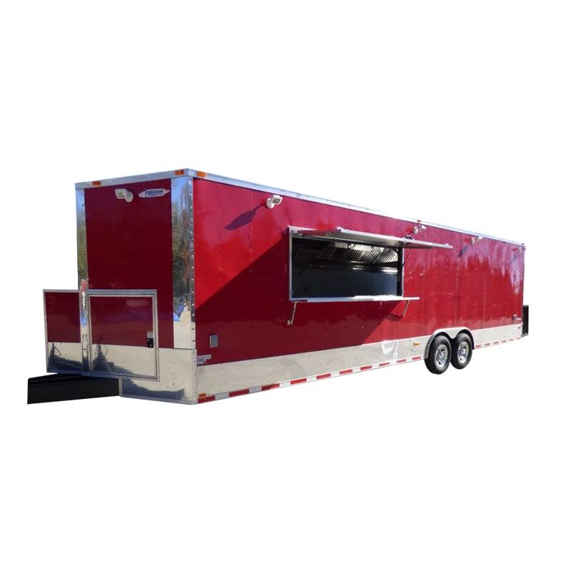 1399-concession-trailer-8.5-x30-red-food-event-catering-bbq-1.jpg Concession Trailer 8.5'x30' Red - Food Event Catering BBQ