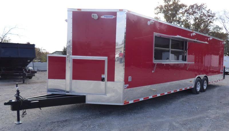 1399-concession-trailer-8.5-x30-red-food-event-catering-bbq-11.jpg Concession Trailer 8.5'x30' Red - Food Event Catering BBQ