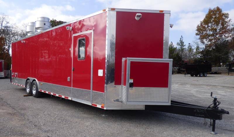 1399-concession-trailer-8.5-x30-red-food-event-catering-bbq-9.jpg Concession Trailer 8.5'x30' Red - Food Event Catering BBQ