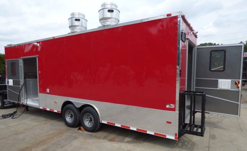1400-concession-trailer-8.5-x30-red-food-event-catering-bbq-13.jpg Concession Trailer 8.5'x30' Red - Food Event Catering BBQ