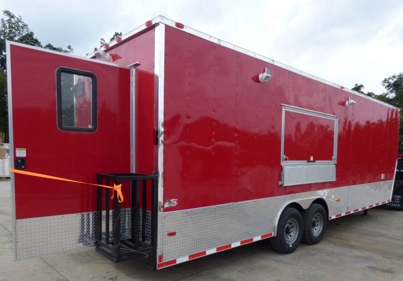 1400-concession-trailer-8.5-x30-red-food-event-catering-bbq-25.jpg Concession Trailer 8.5'x30' Red - Food Event Catering BBQ