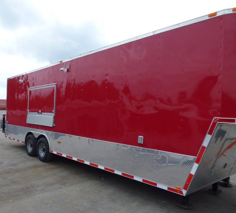 1400-concession-trailer-8.5-x30-red-food-event-catering-bbq-5.jpg Concession Trailer 8.5'x30' Red - Food Event Catering BBQ