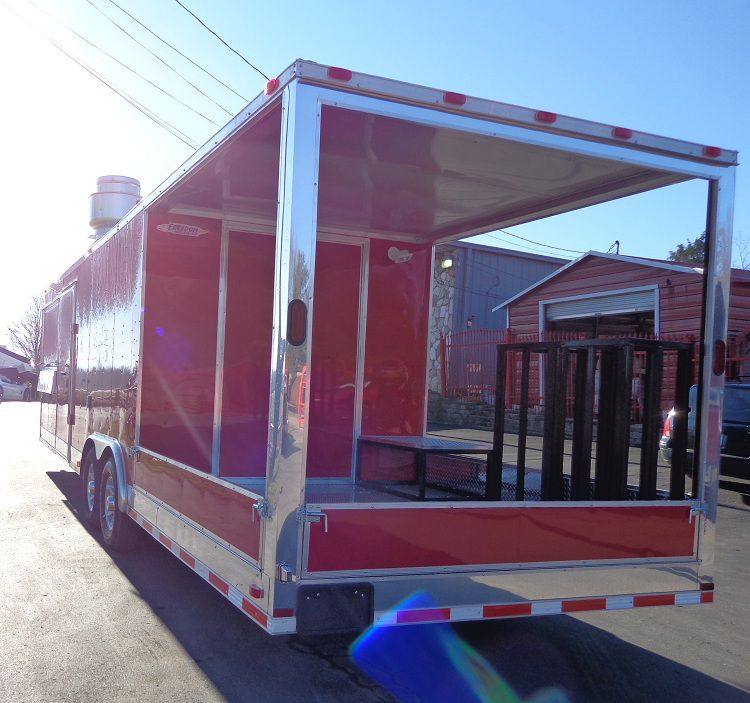 1401-concession-trailer-8.5-x30-red-smoker-bbq-event-catering-12.jpg Concession Trailer 8.5'x30' Red - Smoker BBQ Event Catering