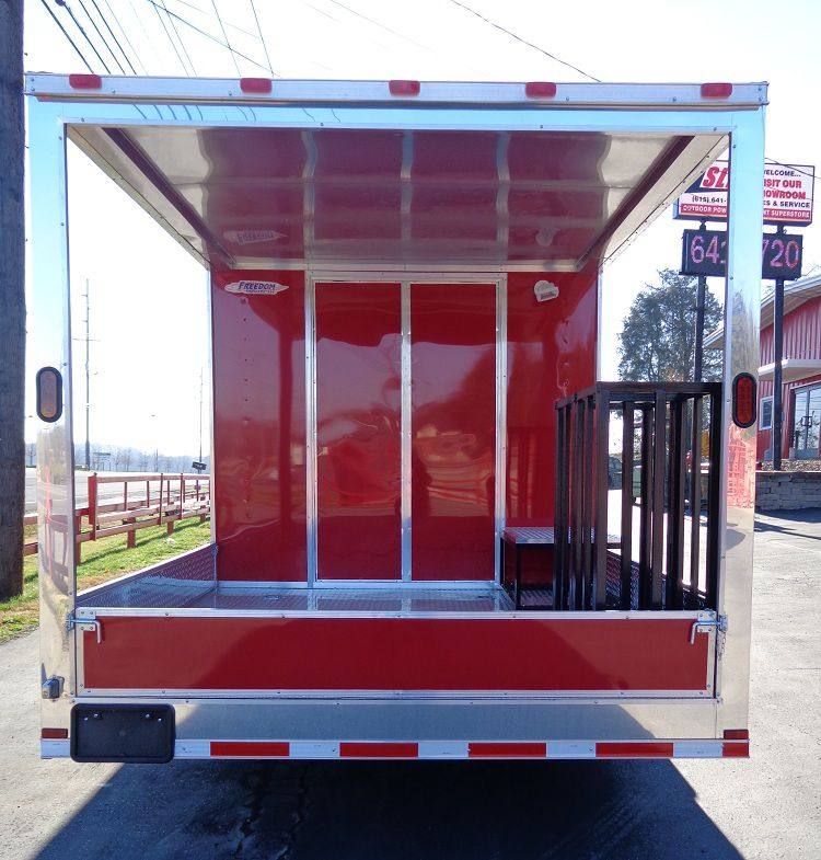 1401-concession-trailer-8.5-x30-red-smoker-bbq-event-catering-13.jpg Concession Trailer 8.5'x30' Red - Smoker BBQ Event Catering