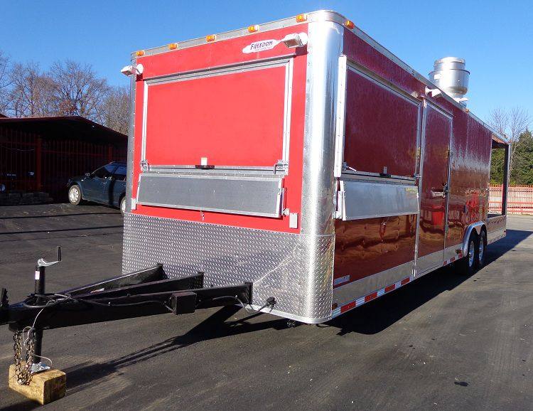 1401-concession-trailer-8.5-x30-red-smoker-bbq-event-catering-4.jpg Concession Trailer 8.5'x30' Red - Smoker BBQ Event Catering