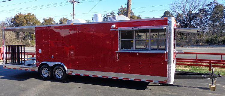 1401-concession-trailer-8.5-x30-red-smoker-bbq-event-catering-8.jpg Concession Trailer 8.5'x30' Red - Smoker BBQ Event Catering