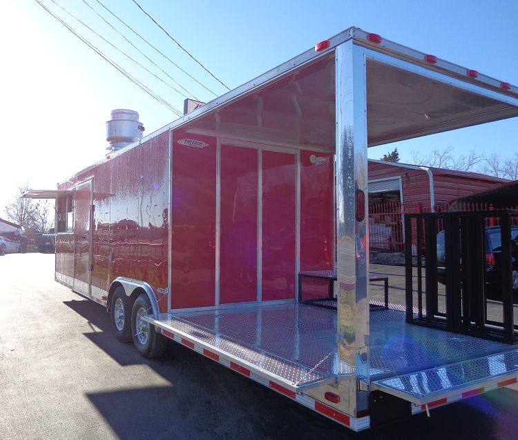 1401-concession-trailer-8.5-x30-red-smoker-bbq-event-catering-9.jpg Concession Trailer 8.5'x30' Red - Smoker BBQ Event Catering