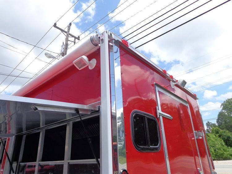 Concession Trailer 8.5'x33' Red - Custom  Event Enclosed Food Gooseneck