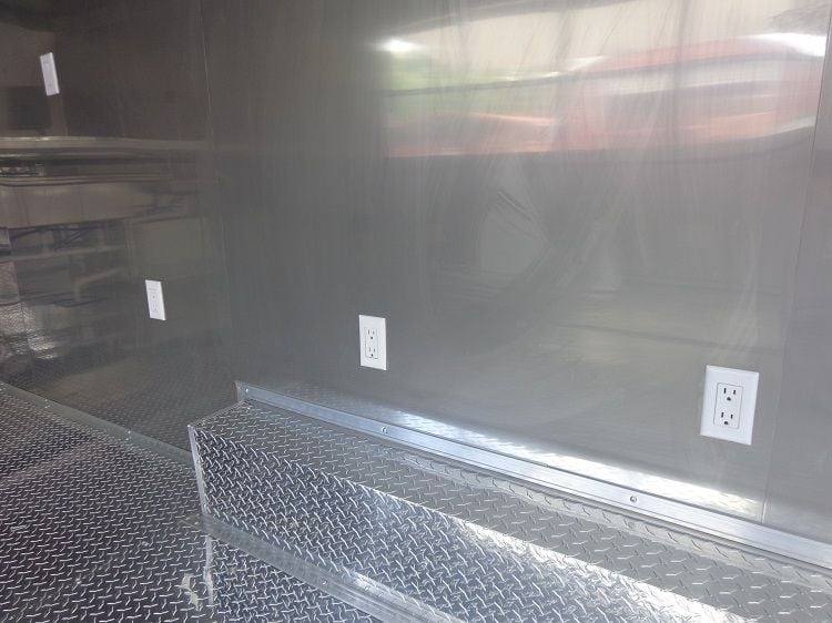 Concession Trailer 8.5'x33' Red - Custom  Event Enclosed Food Gooseneck