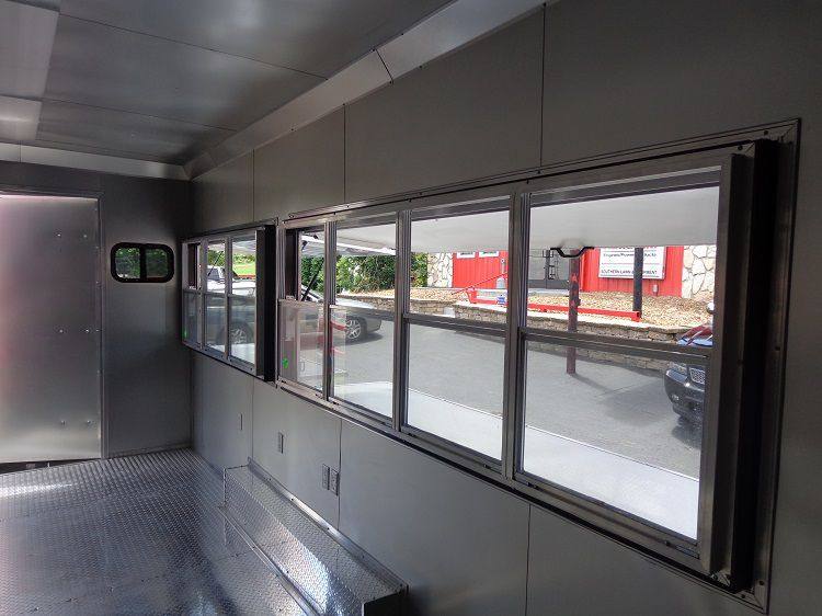 Concession Trailer 8.5'x33' Red - Custom  Event Enclosed Food Gooseneck