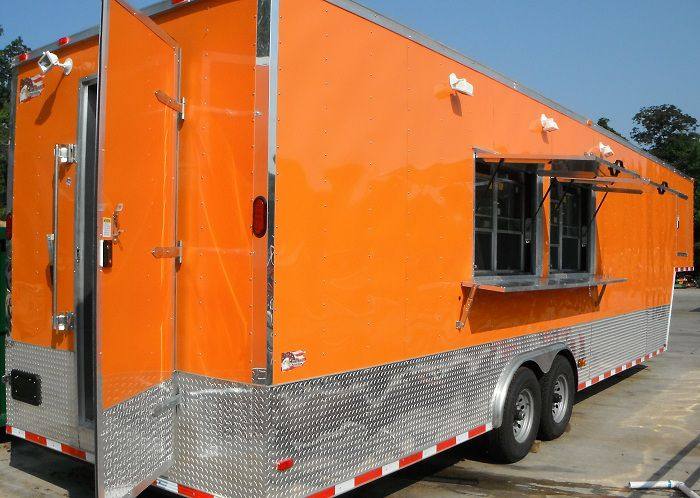 1405-concession-trailer-8.5-x34-bbq-smoker-catering-food-event-orange-restroom-13.jpg Concession Trailer 8.5'x34' BBQ Smoker Catering Food Event (Orange) Restroom