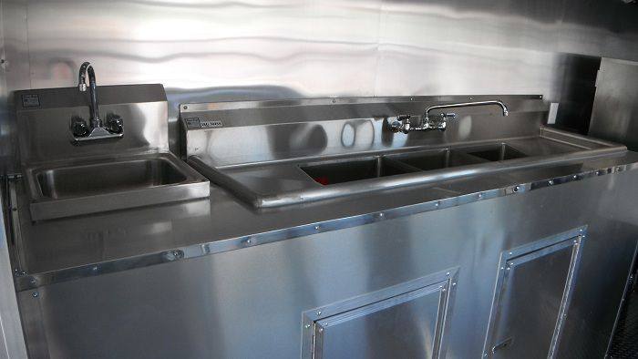 1405-concession-trailer-8.5-x34-bbq-smoker-catering-food-event-orange-restroom-4.jpg Concession Trailer 8.5'x34' BBQ Smoker Catering Food Event (Orange) Restroom