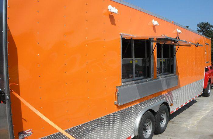 1407-concession-trailer-8.5-x34-food-bbq-vending-event-gooseneck-orange-restroom-13.jpg Concession Trailer 8.5'x34' Food BBQ Vending Event Gooseneck (Orange) Restroom