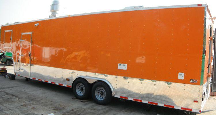 1407-concession-trailer-8.5-x34-food-bbq-vending-event-gooseneck-orange-restroom-27.jpg Concession Trailer 8.5'x34' Food BBQ Vending Event Gooseneck (Orange) Restroom