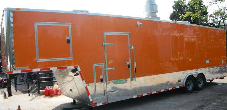 1407-concession-trailer-8.5-x34-food-bbq-vending-event-gooseneck-orange-restroom-28.jpg Concession Trailer 8.5'x34' Food BBQ Vending Event Gooseneck (Orange) Restroom