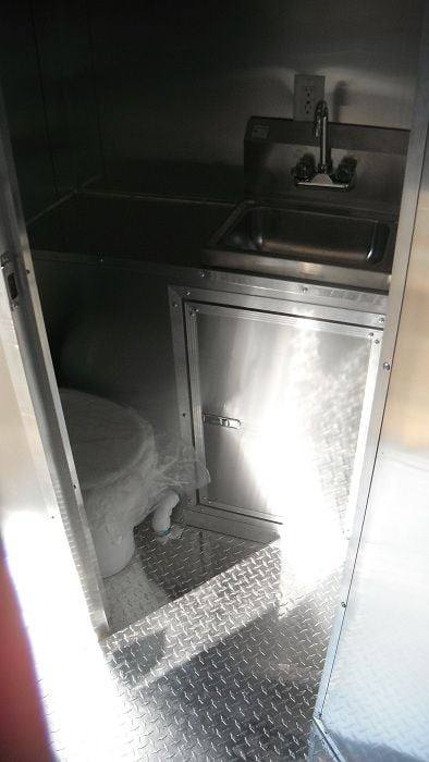 1407-concession-trailer-8.5-x34-food-bbq-vending-event-gooseneck-orange-restroom-8.jpg Concession Trailer 8.5'x34' Food BBQ Vending Event Gooseneck (Orange) Restroom