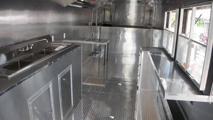 1407-concession-trailer-8.5-x34-food-bbq-vending-event-gooseneck-orange-restroom-9.jpg Concession Trailer 8.5'x34' Food BBQ Vending Event Gooseneck (Orange) Restroom