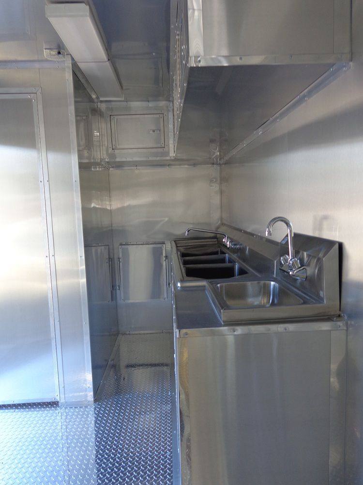 Concession Trailer 8.5'x34' Food Event Catering Gooseneck (Orange) Restroom