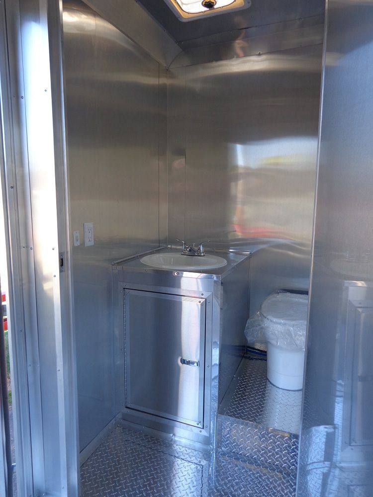 Concession Trailer 8.5'x34' Food Event Catering Gooseneck (Orange) Restroom