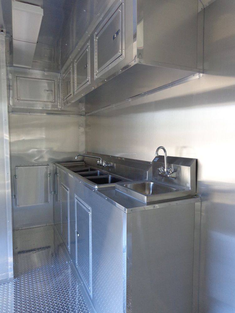 Concession Trailer 8.5'x34' Food Event Catering Gooseneck (Orange) Restroom