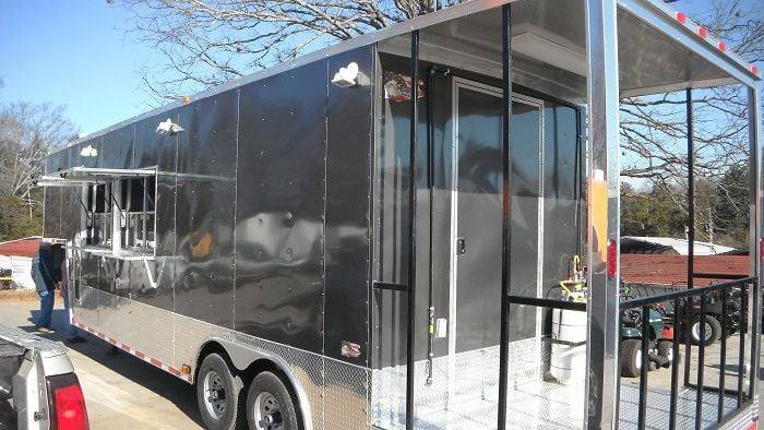 1409-concession-trailer-8.5-x34-white-gooseneck-event-food-vending-bbq-10.jpg Concession Trailer 8.5'x34' White - Gooseneck Event Food Vending BBQ