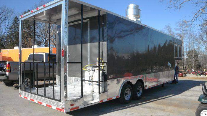 1409-concession-trailer-8.5-x34-white-gooseneck-event-food-vending-bbq-16.jpg Concession Trailer 8.5'x34' White - Gooseneck Event Food Vending BBQ