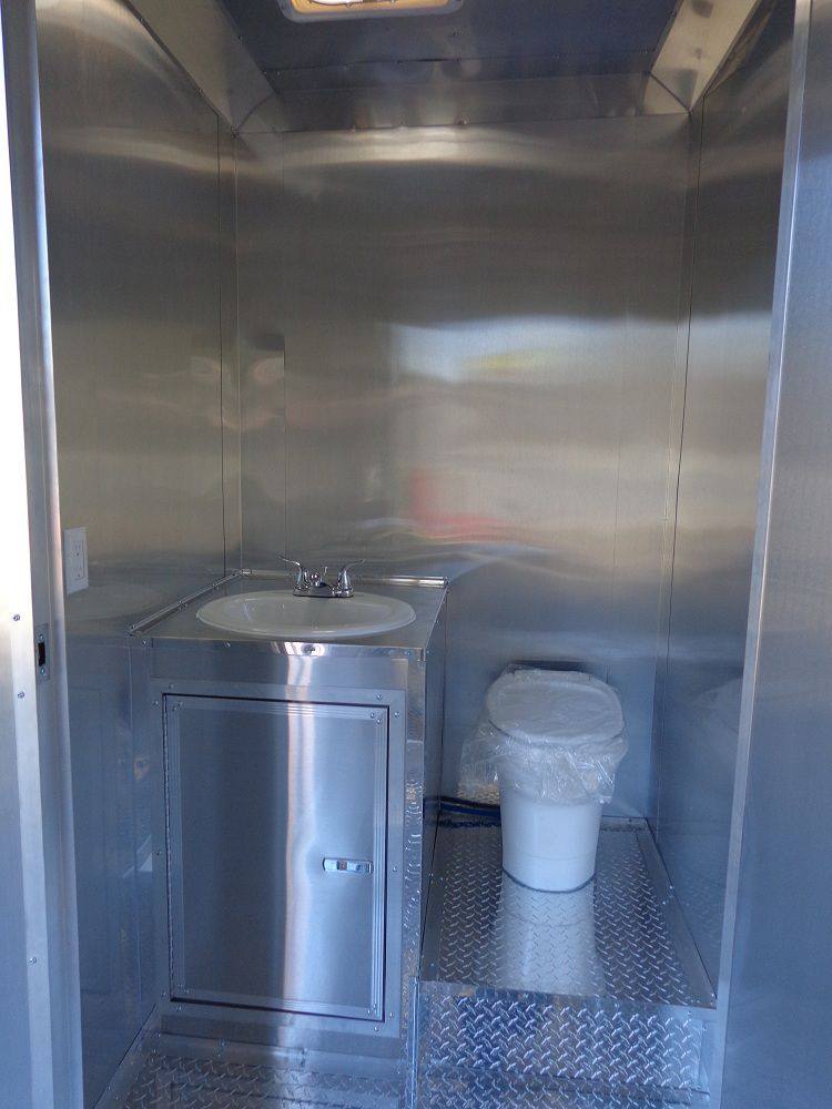 Concession Trailer 8.5'x34' With Appliances - Gooseneck (Orange) Restroom