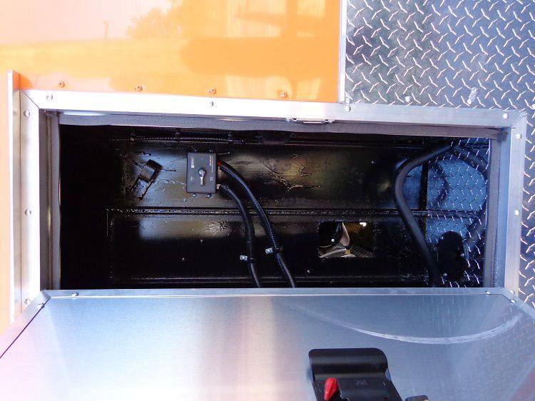 Concession Trailer 8.5'x34' With Appliances - Gooseneck (Orange) Restroom
