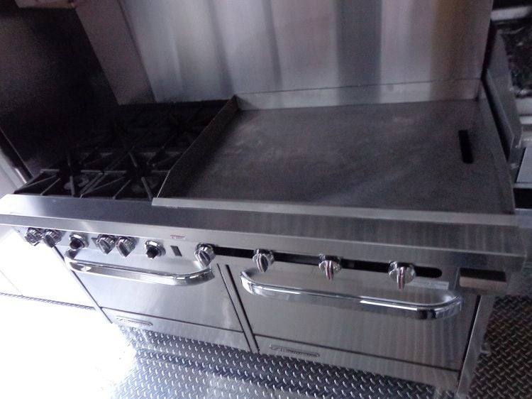 Concession Trailer 8.5'x34' With Appliances - Gooseneck (Orange) Restroom