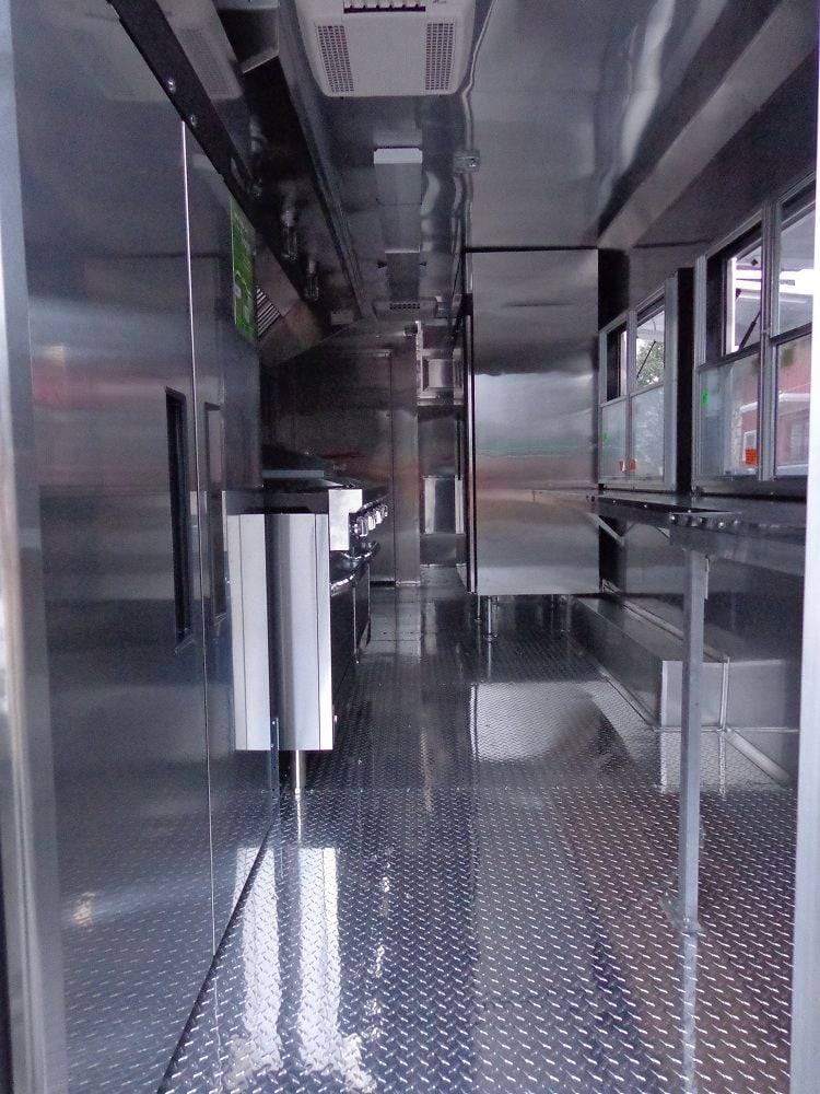 Concession Trailer 8.5'x34' With Appliances - Gooseneck (Orange) Restroom