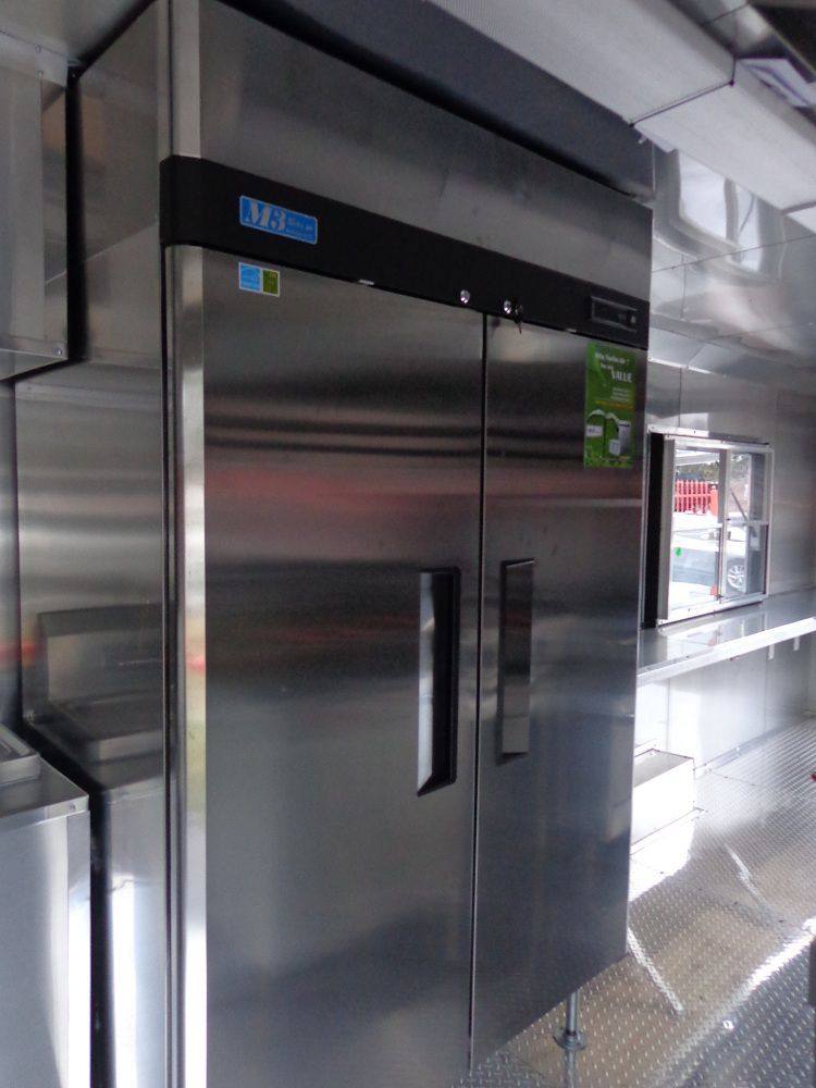 Concession Trailer 8.5'x34' With Appliances - Gooseneck (Orange) Restroom