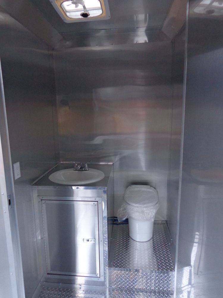 Concession Trailer 8.5'x34' With Appliances - Gooseneck (Orange) Restroom