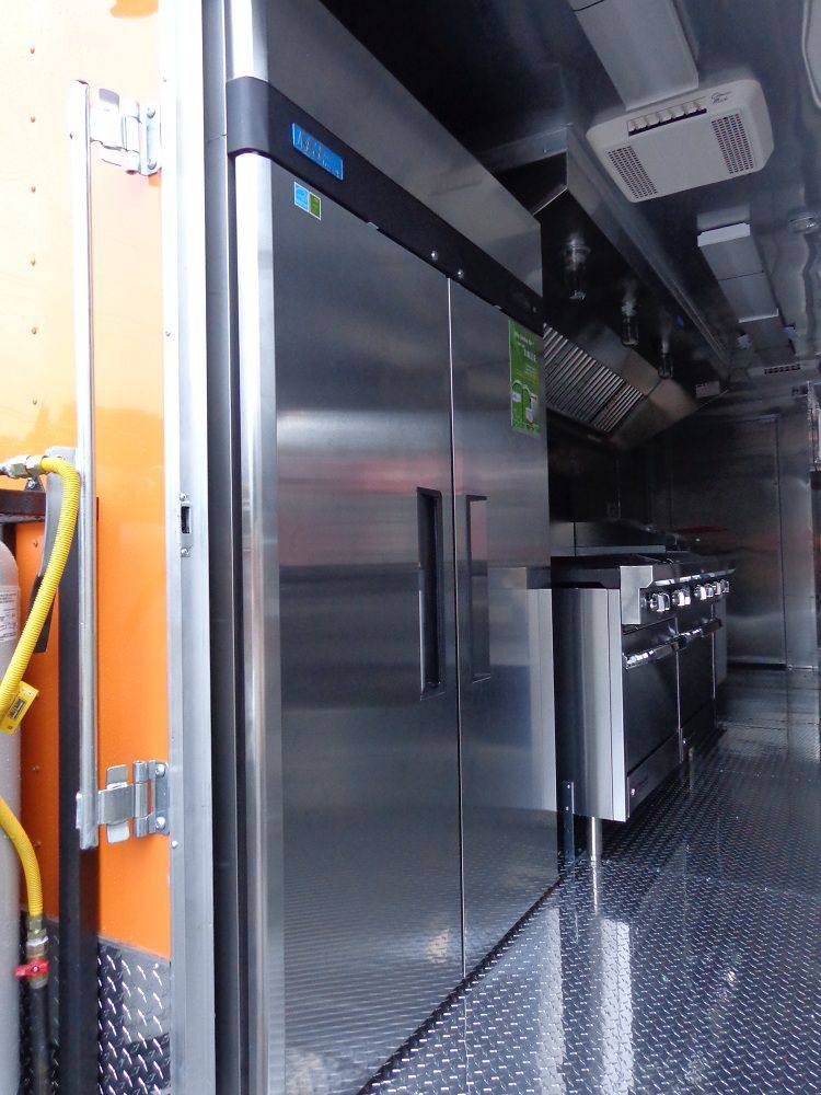 Concession Trailer 8.5'x34' With Appliances - Gooseneck (Orange) Restroom