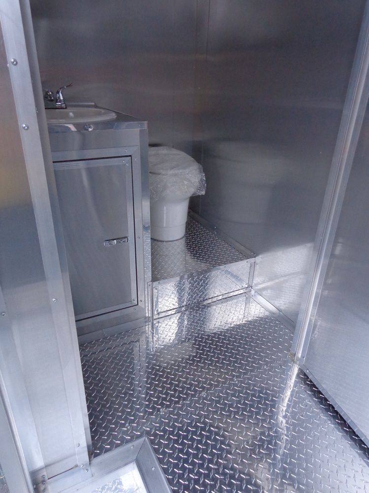 Concession Trailer 8.5'x34' With Appliances - Gooseneck (Orange) Restroom