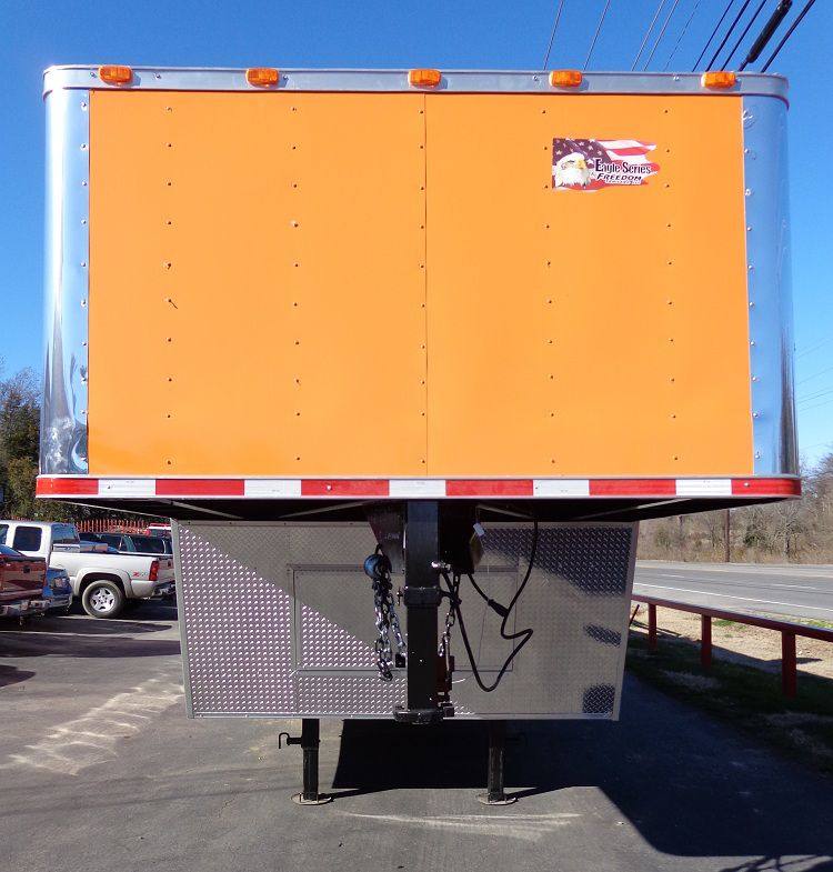 Concession Trailer 8.5'x34' With Appliances - Gooseneck (Orange) Restroom