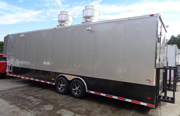 Concession Trailer 8.5'x36' Gray - Gooseneck Enclosed Event Food Kitchen